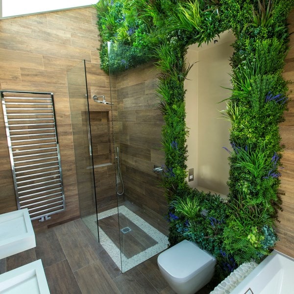 Artificial Living Wall - Bathroom Oasis (1)-1